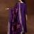 Purple Jaquard Silk Embroidery Stone Work Kurta Pant with Dupatta