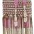 dewdrop fringe baby pink & ivory velvet beaded potli