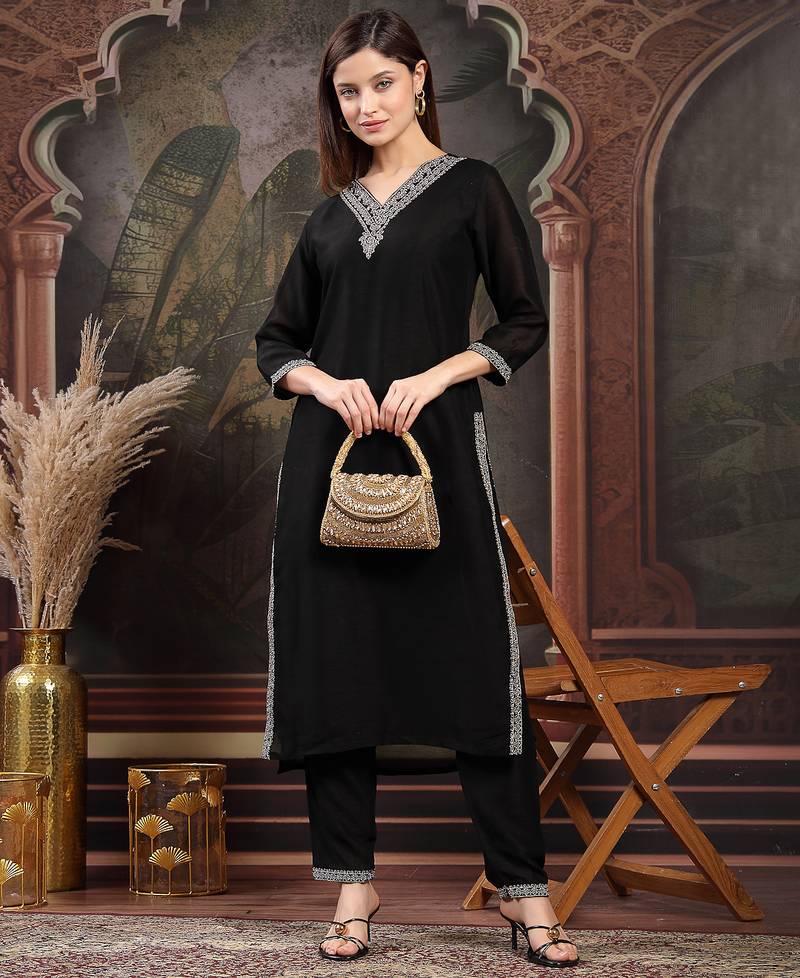 blush & bead antique gold & copper faux silk embellished clutch