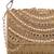 blush & bead antique gold faux silk arc beaded clutch