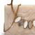 marble muse pearl cream resin marble textured clutch