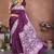 Wine Color Handmade Bandhej Viscose Silk Blend Saree