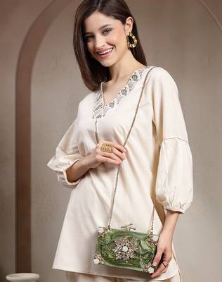 marble muse olive green, ivory & champagne gold resin clutch 9