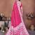 Rani Pink Color Handmade Bandhej Viscose Silk Blend Saree