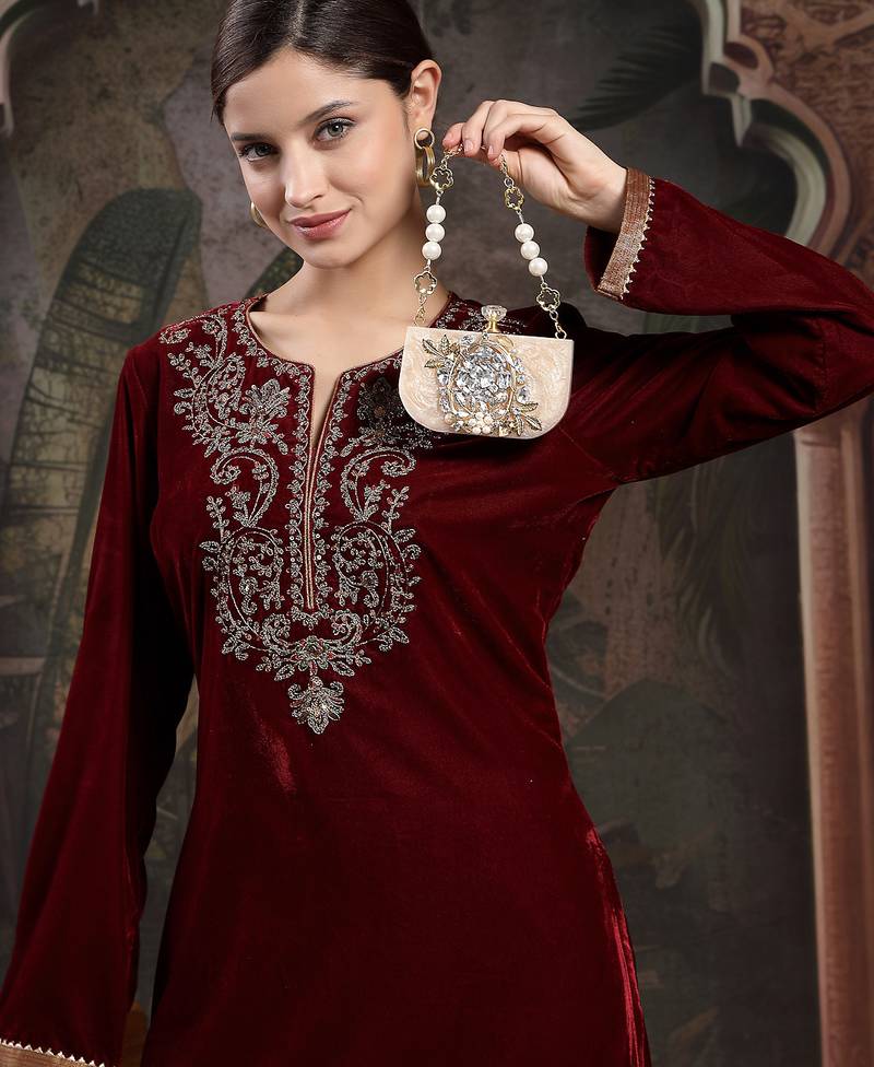 marble muse beige, ivory & gold resin embellished clutch