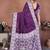 Purple Color Handmade Bandhej Viscose Silk Blend Saree