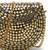 metal mirage metallic gold mosaic clutch