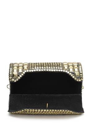 metal mirage metallic gold mosaic clutch 7