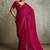Gorgeous Pink Chiffon Party Wear Saree With Diamond Work Blouse