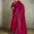 Gorgeous Pink Chiffon Party Wear Saree With Diamond Work Blouse
