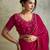 Gorgeous Pink Chiffon Party Wear Saree With Diamond Work Blouse