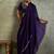 Elegant Purple Chiffon Festive Wear Saree With Diamond Work Blouse