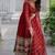 Maroon color sequins multi embroidered georgette gown with dupatta