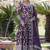 Wine color viscose diable jacquard sequins embroidered work gown with dupatta