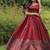 Maroon color banarasi jacquard weaving gown
