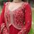 Red color multi sequins & zari embroidered work georgette gown with dupatta