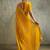 Graceful Yellow Chiffon Haldi Wear Saree With Diamond Work Blouse