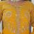 Yellow color embroidered work georgette gown with dupatta