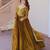 Mehandi green color fendi silk zari sequins work gown dupatta