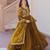 Mehandi green color fendi silk zari sequins work gown dupatta