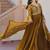 Mehandi green color fendi silk zari sequins work gown dupatta