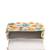petal posh ivory & multi canvas floral motif beaded clutch