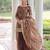 Coffee color sequins work fendi silk designer readymade top-sharara-dupatta