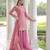 Pink color sequins work fendi silk designer readymade top-sharara-dupatta