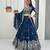Blue Designer Vichitra Silk Lehenga Choli with Rich Thread Sequence Embroidery and Elegant Dupatta
