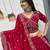 Red Vichitra Silk Lehenga Set with Heavy Thread & Paip Val Embroidery, Full Stitched Choli&Dupatta