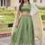 Green Designer Gold Crush Sequins Zari Lehenga with Multi-Thread Blouse Fabric and Heavy Work Lace Dupatta
