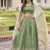 green embroidered lehenga choli 