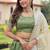 Green Designer Gold Crush Sequins Zari Lehenga with Multi-Thread Blouse Fabric and Heavy Work Lace Dupatta