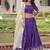 Purple Designer Gold Crush Sequins Zari Lehenga with Multi-Thread Blouse Fabric and Heavy Work Lace Dupatta