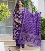 printed kurta pant with dupatta