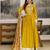 Yellow Art Silk Embroidery Sequence Work Anarkali Kurta Pant with Dupatta