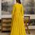 Yellow Art Silk Embroidery Sequence Work Anarkali Kurta Pant with Dupatta