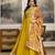 Yellow Art Silk Embroidery Sequence Work Anarkali Kurta Pant with Dupatta