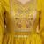 Yellow Art Silk Embroidery Sequence Work Anarkali Kurta Pant with Dupatta