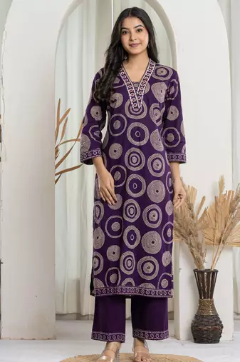 printed kurta with pant
