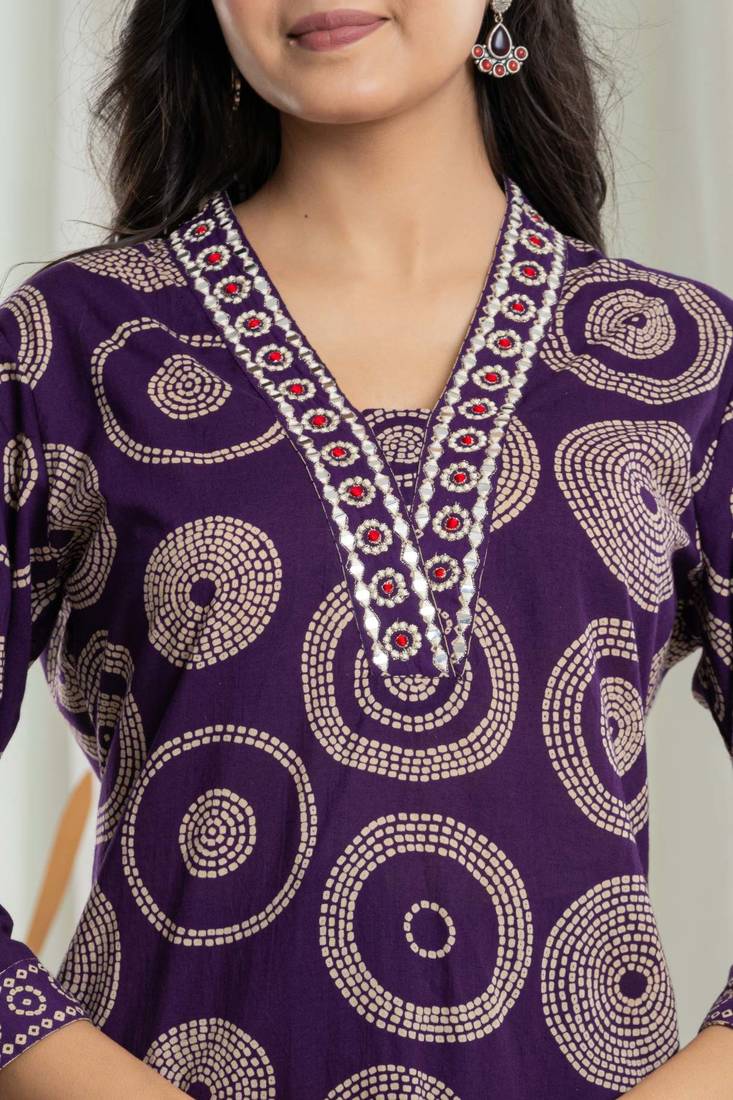 printed kurta with pant