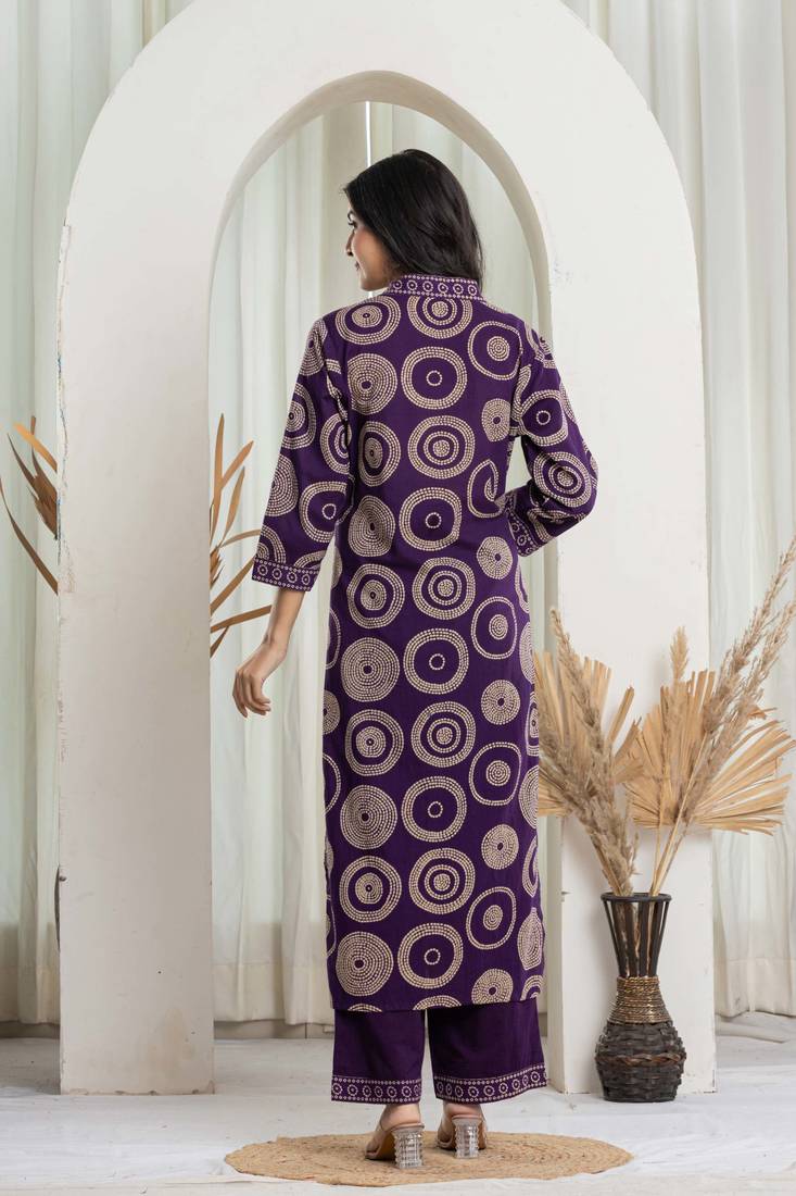 printed kurta with pant