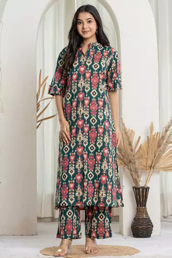 printed kurta with pant