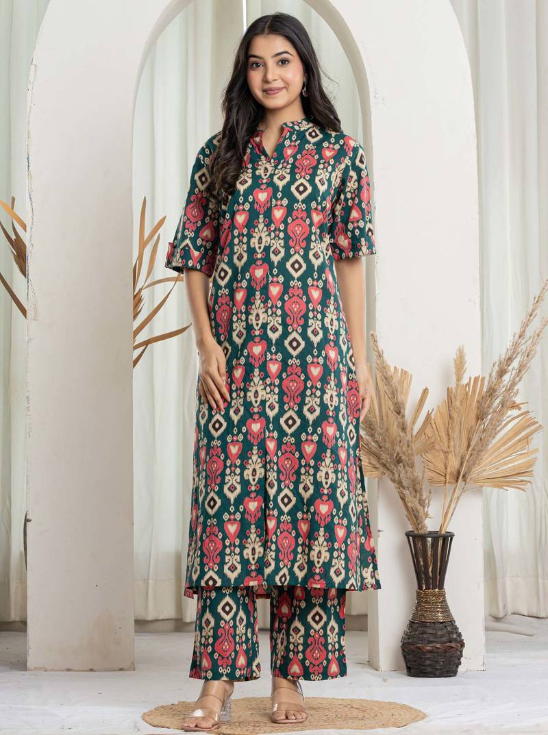 printed kurta with pant