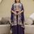 Purple Art Silk Embroidery Crop Top With Palazzo And Shrug Set Ethnic Salwar Suit