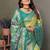 Parrot Green Color Pure Banarasi Tissue Silk Sarees 