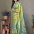 Parrot Green Color Pure Banarasi Tissue Silk Sarees 