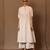 White printed cotton kurta set