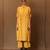 Yellow printed cotton kurta set