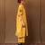 Yellow printed cotton kurta set